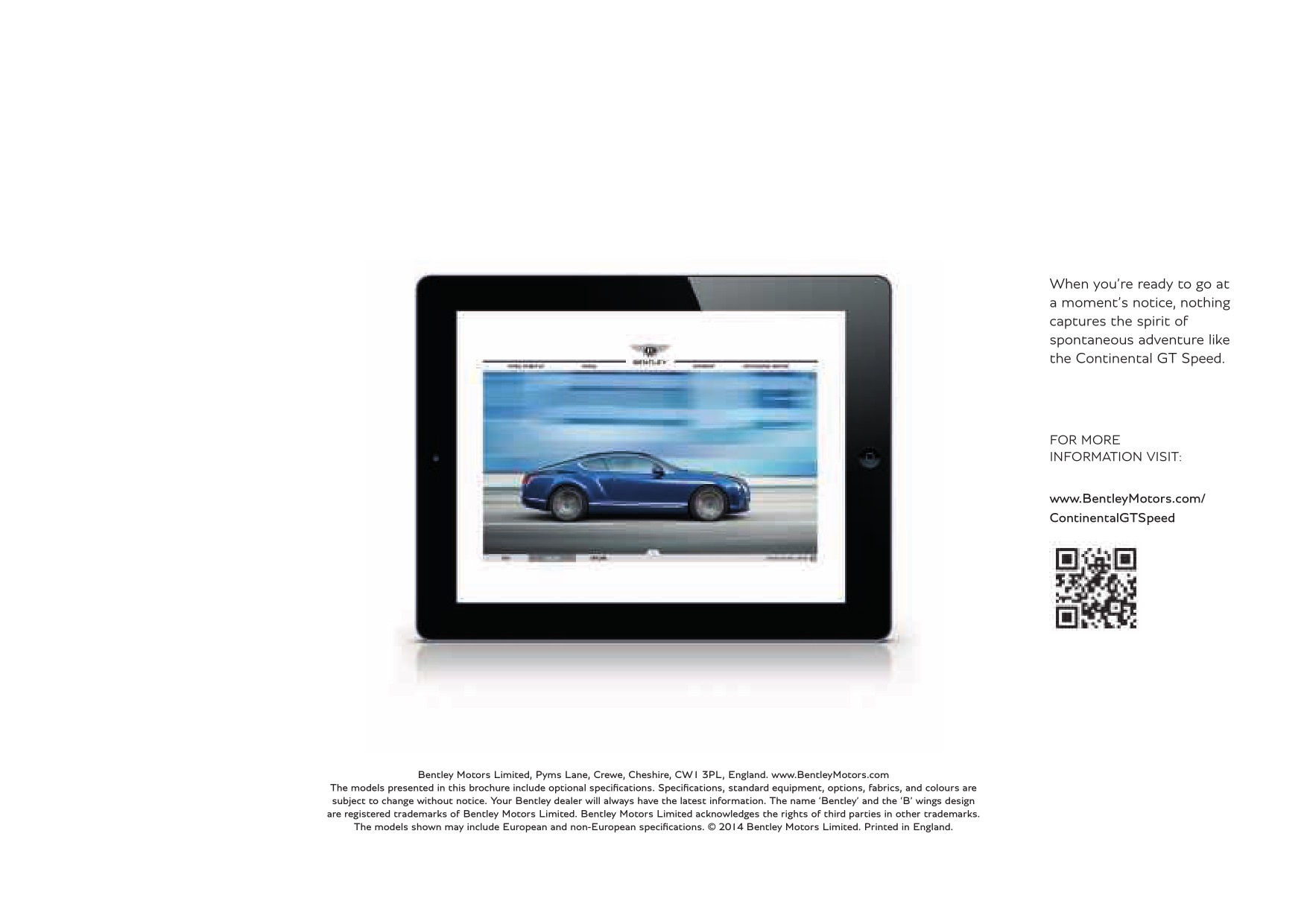 2014 Bentley Continental GT Brochure Page 5